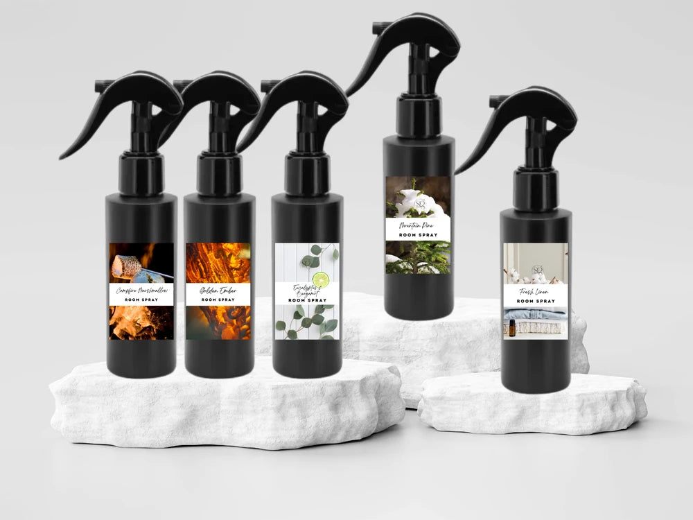 Bold & Masculine Room & Linen Spray – Trigger Spray | Cedarwood, Leather & Midnight Ice
