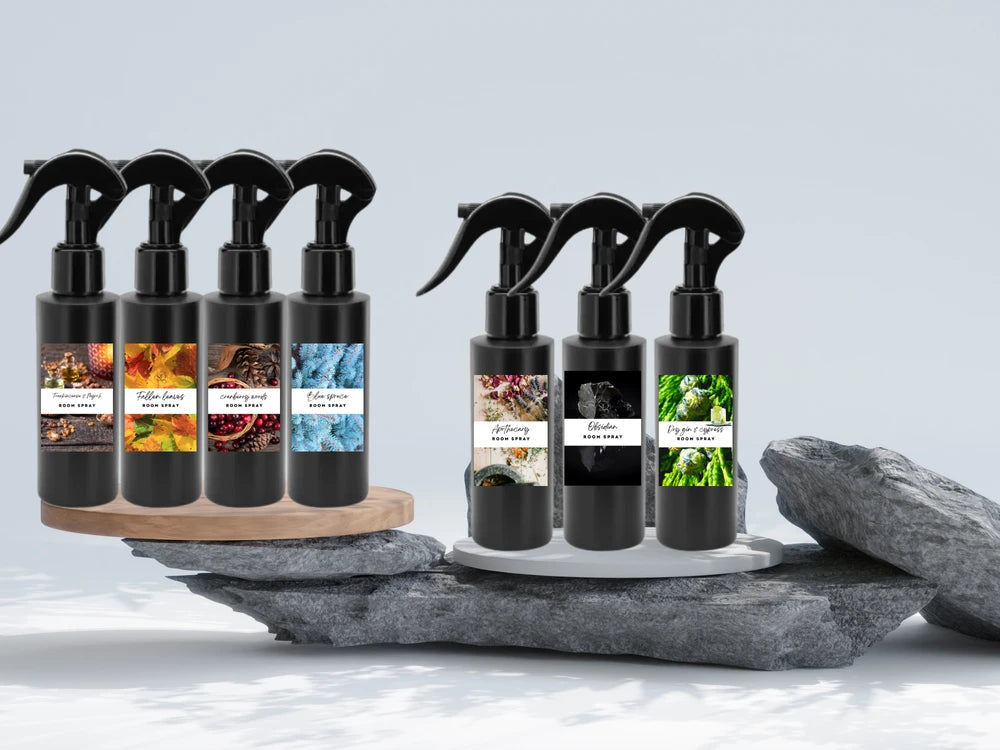 Bold & Masculine Room & Linen Spray – Trigger Spray | Cedarwood, Leather & Midnight Ice