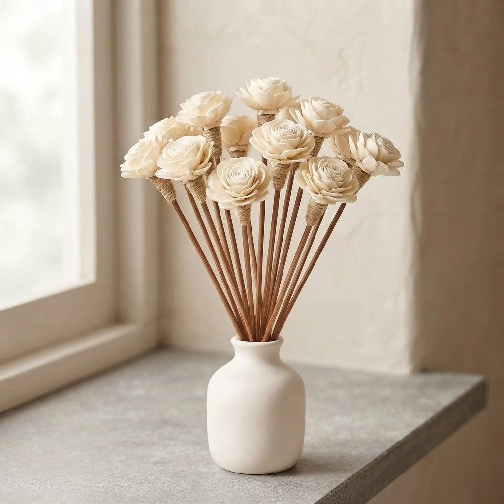 Sola Wood Flower Reed Diffuser Sticks, 9" — 12 Pack