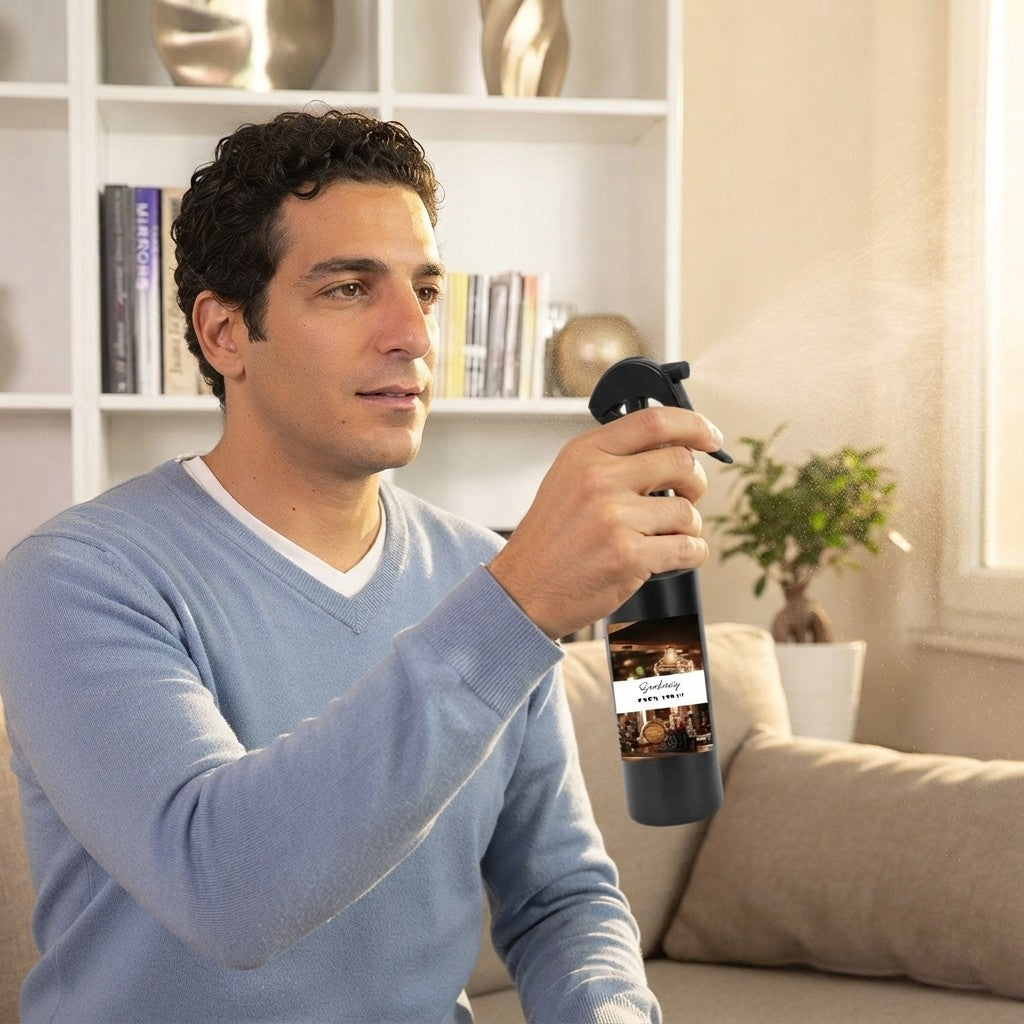 Bold & Masculine Room & Linen Spray – Trigger Spray | Cedarwood, Leather & Midnight Ice